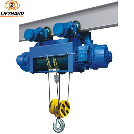 Explosion proof electric wire rope hoist with motorized trolley