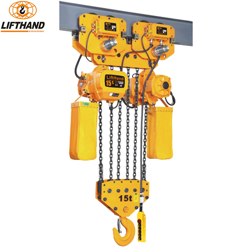 Trolley Travelling Heavy Duty Electric Chain Hoist 15 Ton 